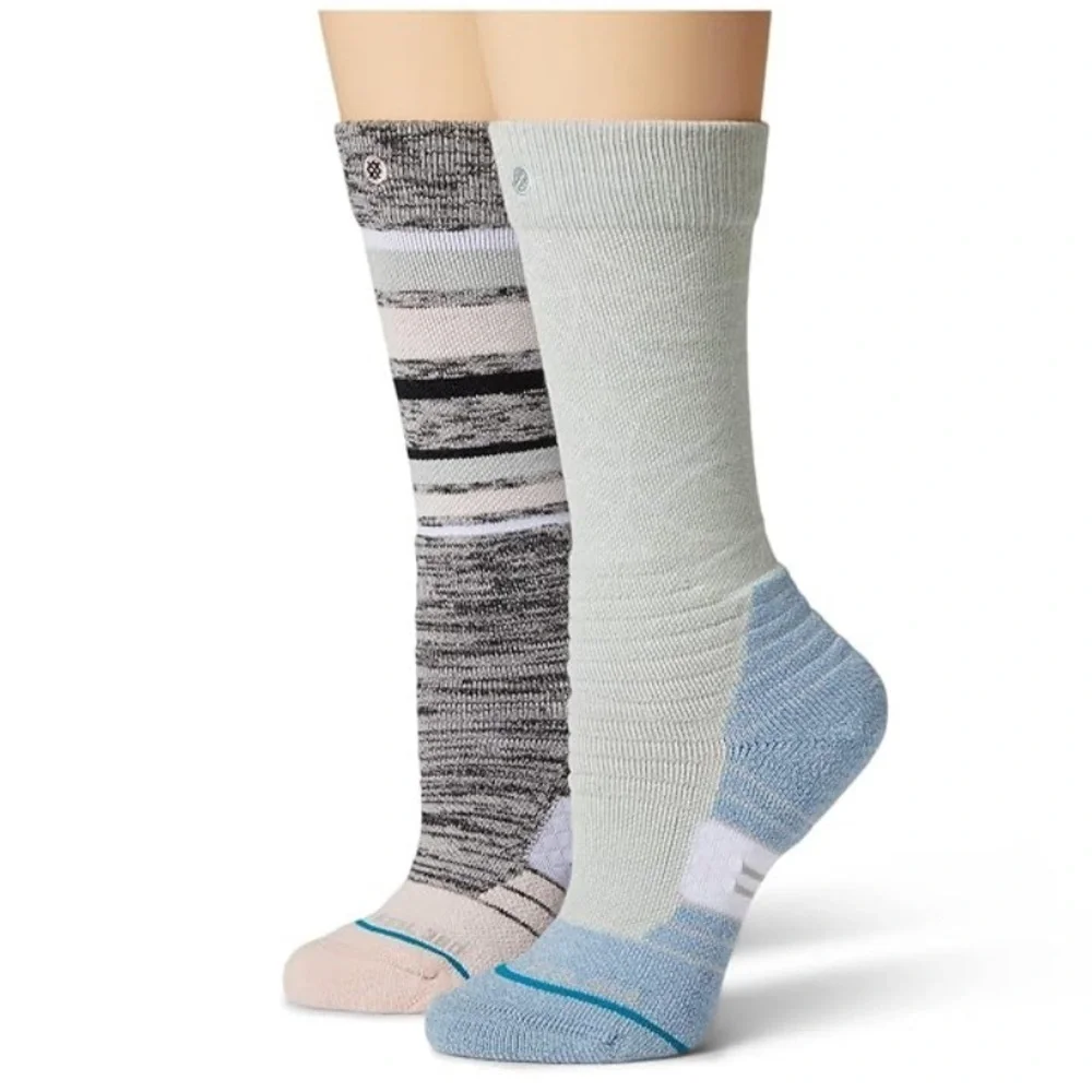 Stance | Bobbin 2-Pack Snow (Little Kid/Big Kid) (Multi) Crew Cut Socks,…
